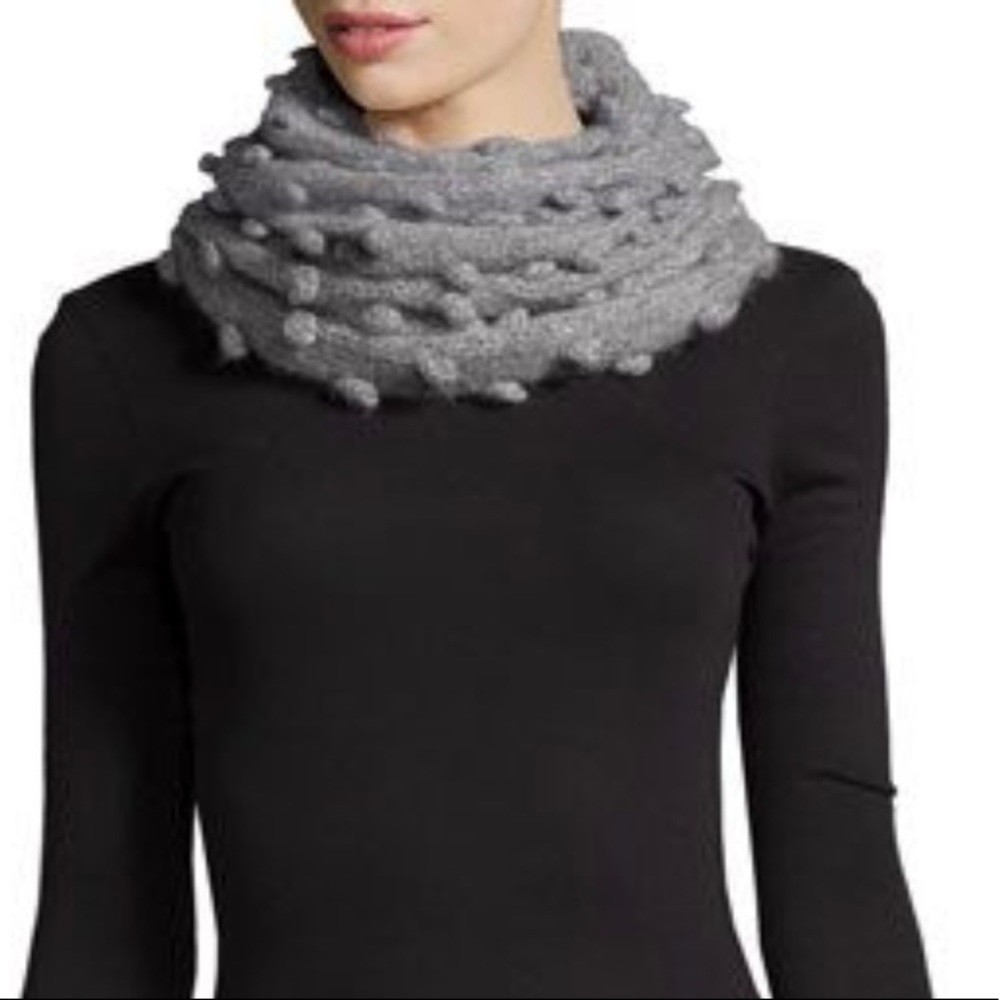 Chunky infinity scarf with textured detail